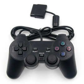 PlayStation 2双震动手柄 PS2振动有线手柄全中性