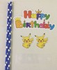 Cartoon children's set, triangular candle, 16 pieces, Birthday gift