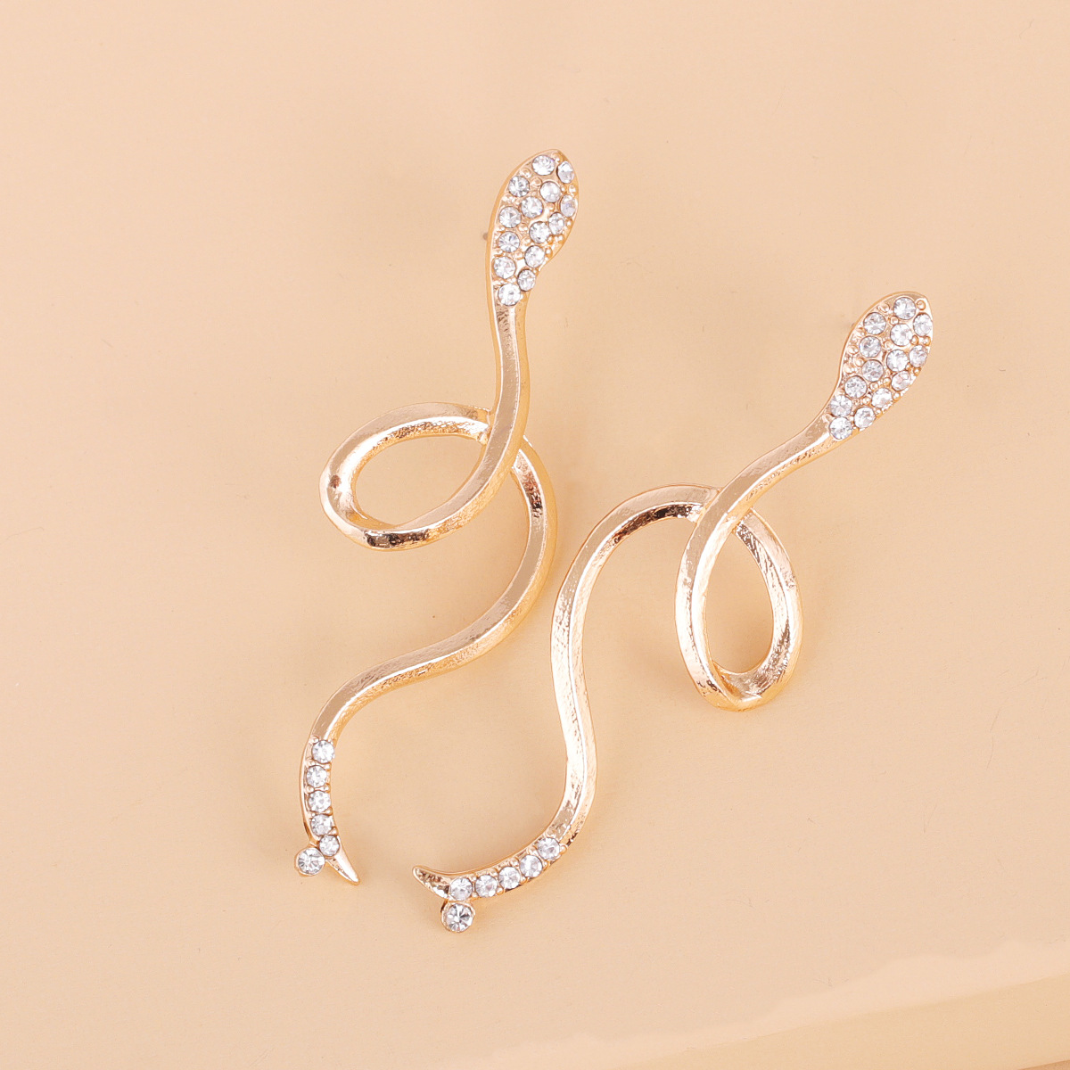 Boucles D&#39;oreilles Fantaisie Simples En Forme De Serpent display picture 4