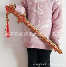 黄铜大小号金钱剑铜钱剑五帝钱家居店铺装饰工艺礼品挂件摆件手工