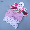 Children's headband, elastic rabbit, cotton scarf, hair accessory with bow, European style, 3 pieces