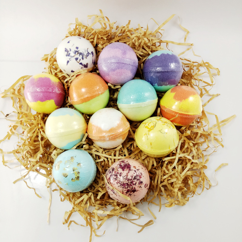 外贸浴盐球沐浴盐球气泡弹现货 代加工泡泡爆炸浴盐球bath bombs