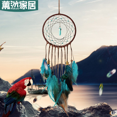薰然DIY捕夢網材料包工藝品挂飾情人節禮品挂件夜市擺攤貨源XR072