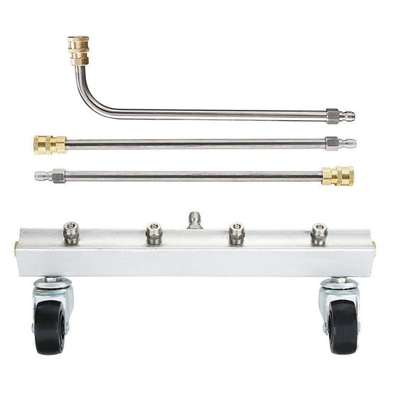 Cross-border high-pressure cleaning car chassis nozzle universal wheel cleaning road surface Nozzle car bottom brushing water broom