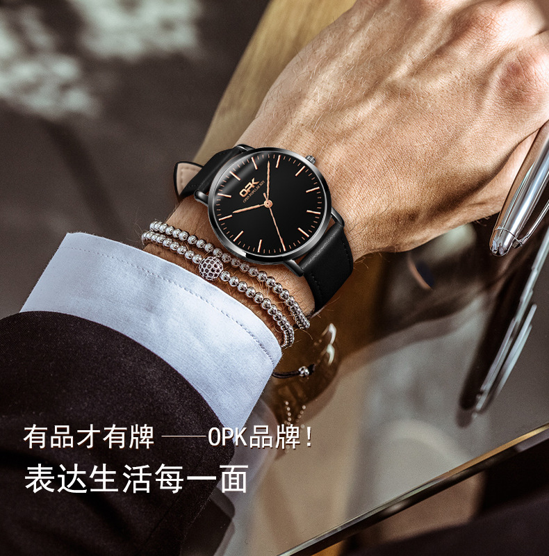 Fashion Men's Watches Wholesale Non-mechanical Watch Couple Watch Suit Men And Women Quartz Watch Male Watch display picture 7