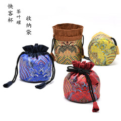 Tea set drawstring bag, tea can storage cloth bag, quick cup storage bag, Dajian lamp drawstring bag with logo