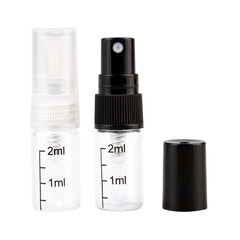 2 5ml黑白色拉管瓶 網格印刷試管 LOGO 印有刻度  玻璃瓶 噴霧瓶