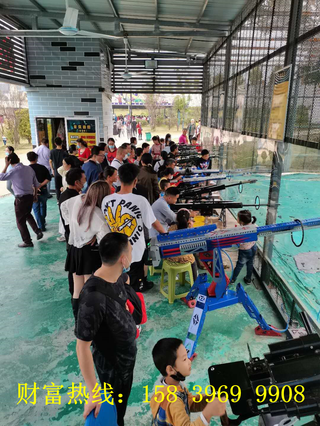 网红枪林弹雨打枪设备景区娱乐射击气炮枪湖北全民模拟射击场设备 阿里巴巴 