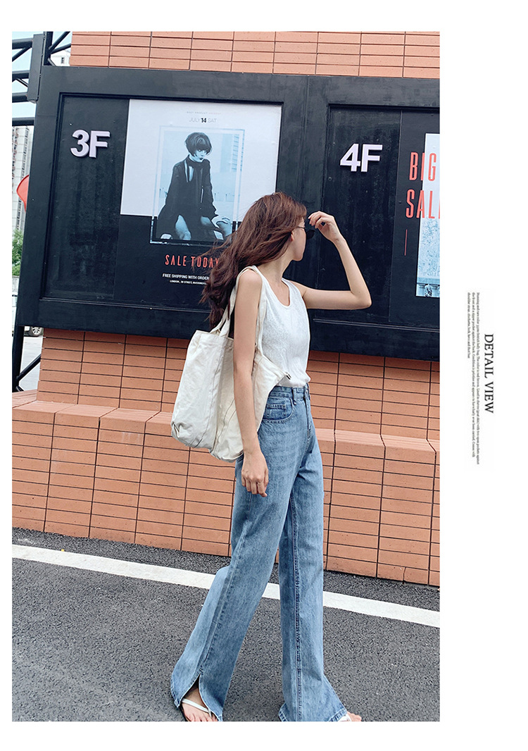 Pantalon léger femme en coton - Ref 3430258 Image 14