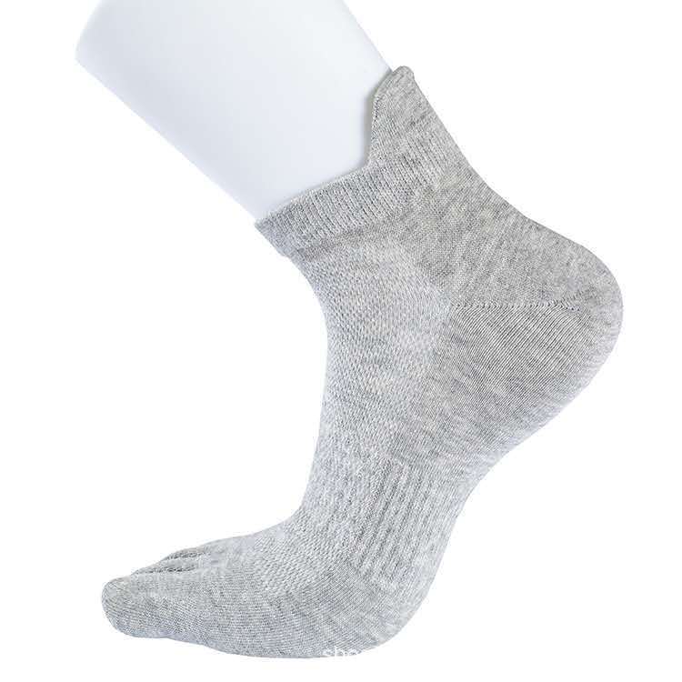 Five -finger men's socks sports models pure gray