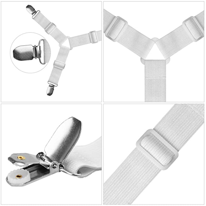 Las ventas directas de fábrica de suministro transfronterizo extendieron el sostenedor de la sábana cama de seis lados clip de la tienda de metal