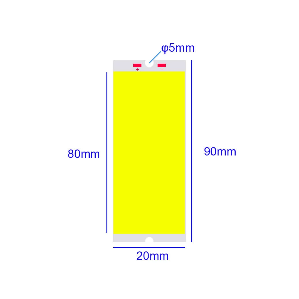LED light source, 90x, 20mm, 24v, 15W