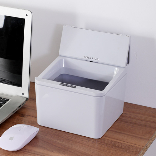 Smart Sensing Trash Can Desk Car Storage Box Home Office Desk Tissue Snack Box Foldable Trash Can