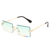 Square sunglasses, trend glasses, internet celebrity, gradient