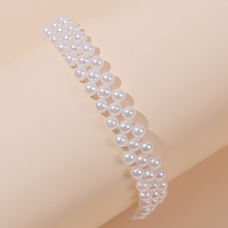 Korean Hand-woven  Pearl Bracelet display picture 4