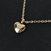 Necklace heart-shaped with letters, metal pendant, hands and feet prints, accessory, Aliexpress