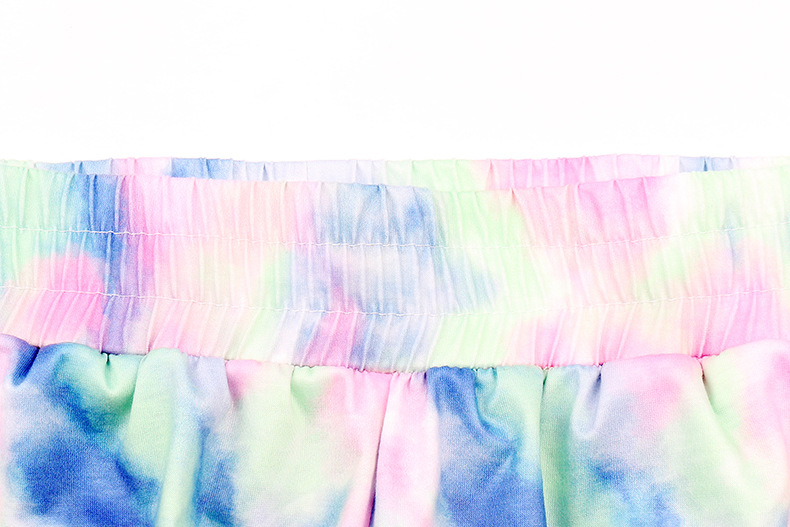 Split Print Tie-Dye Casual Pants NSKX8472