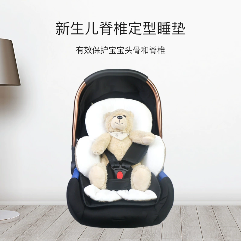 Трансграничная Съемная утолщенная подушка для тележки для новорожденных Доступно на четыре сезона Позвоночник Анти-отклонение Стереотипная Подушка для сна Подголовник