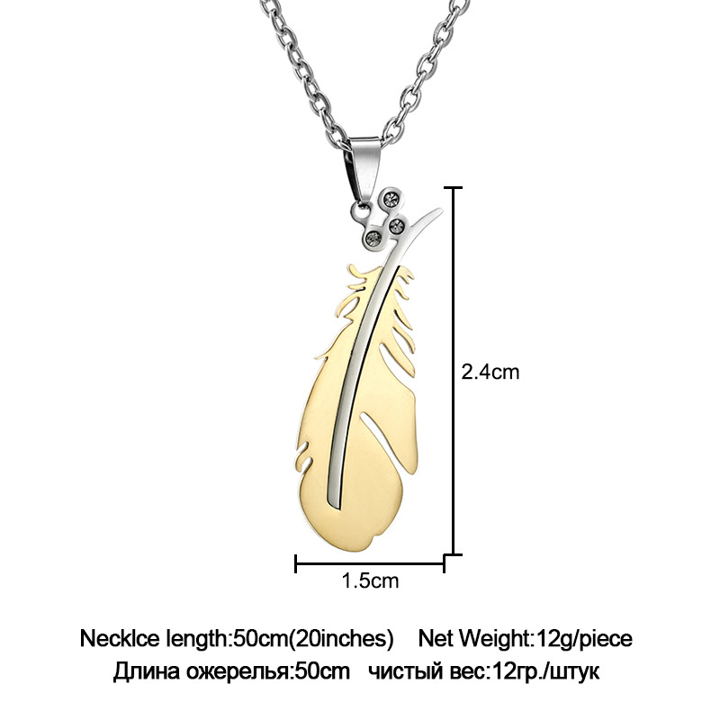 Mode Géométrique Acier Inoxydable Diamant Plaqué Or 18K Unisexe Collier display picture 1