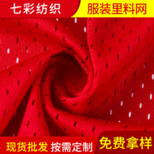 涤纶方格网眼布 运动服沙滩裤里料蚊帐网布 服装里料网布现货批发