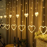 LED любовь занавес свет фестиваль наряжаться комната декоративный свет нить завод оптовая торговля сердце моделирование свет любовь свет нить