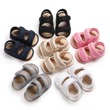夏季0-1岁婴儿鞋防滑橡胶底男女宝宝透气学步鞋 支持一件代发