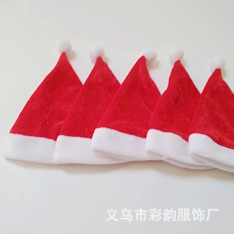Fabricantes para sombreros de Navidad de peluche, Santa Claus, niños, adultos, sombreros de Navidad de terciopelo