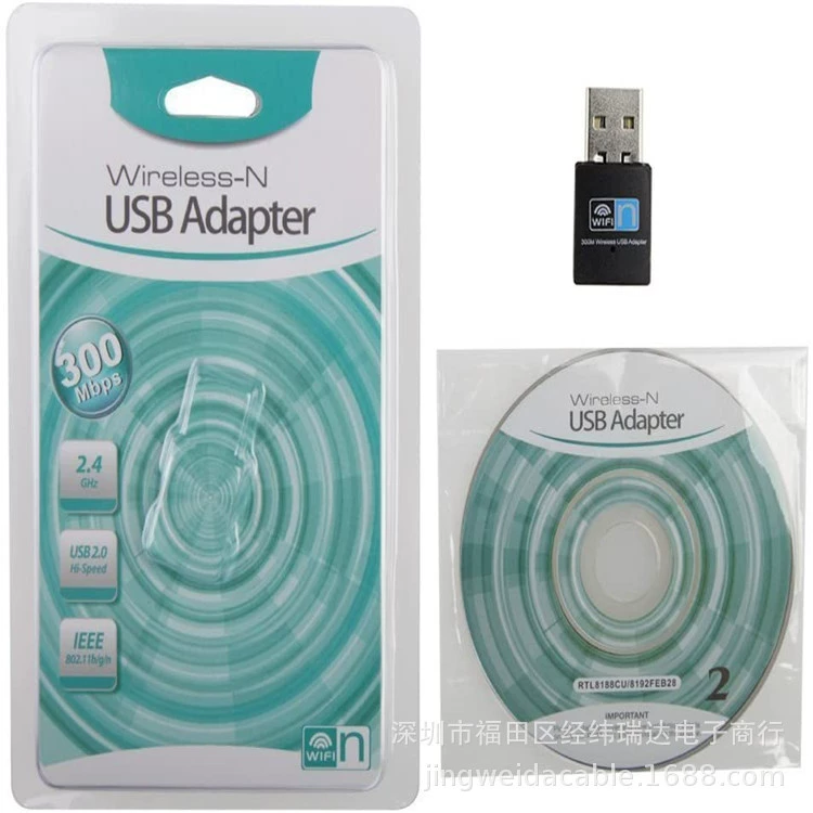 300 Мбит/с мини USB беспроводная сетевая карта, портативная, без драйверов, для настольных и портативных ПК
