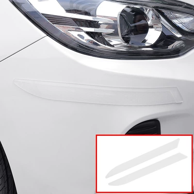 Car bumper anti-scratch anti-scratch protective sticker universal front and rear bumper anti-collision decorative strip (Qapı və bamper qoruyucu zolaqlar) - 10-bumper-pure-transparent-a-pair