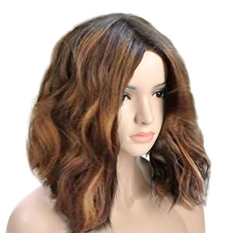 Short Wavy Wig Styled