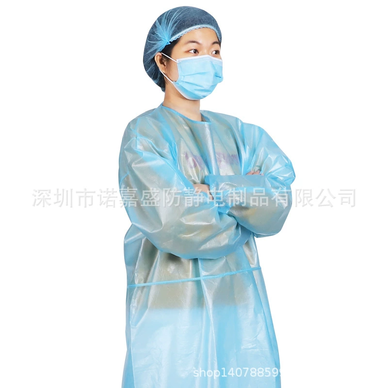 Полипропиленовая защитная одежда Нетканая одноразовая изоляционная одежда защитная одежда Пыленепроницаемая одежда прямые продажи с фабрики для гражданского использования
