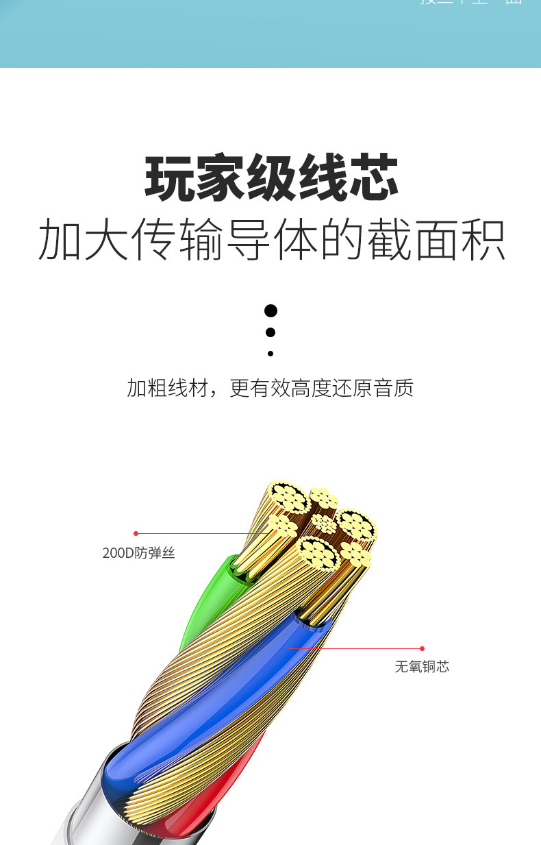 通用跨境 安卓苹果三代华为Type-c入耳式运动有线耳机厂家直销详情9