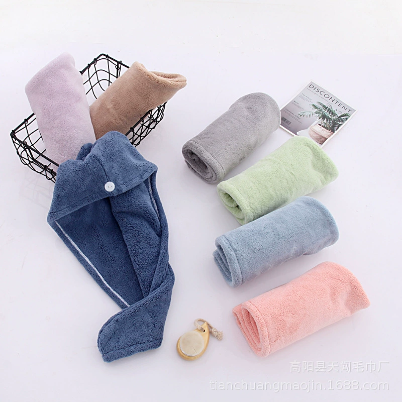 Coral hair towel, soft shower cap, wholesale, increased thickness