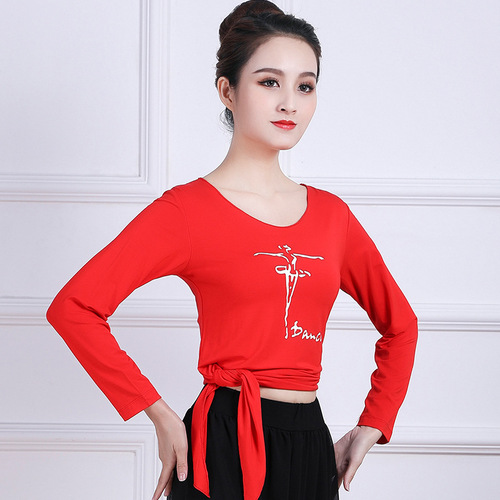 Dancewear practice top for women, summer short-sleeve, modal, classical dance, physical dance, modern dance, long/medium/short sleeve clothing