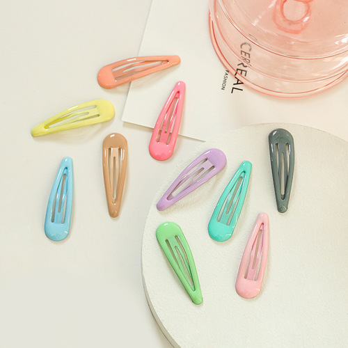 Hyuna Feng Internet celebrity Korean drop-shaped clip paint dripping oil dripping female bb clip hairpin hairpin side clip hairpin wholesale