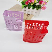 一元店双格筷笼 塑料筷子笼 厨房餐具收纳盒 一元塑料