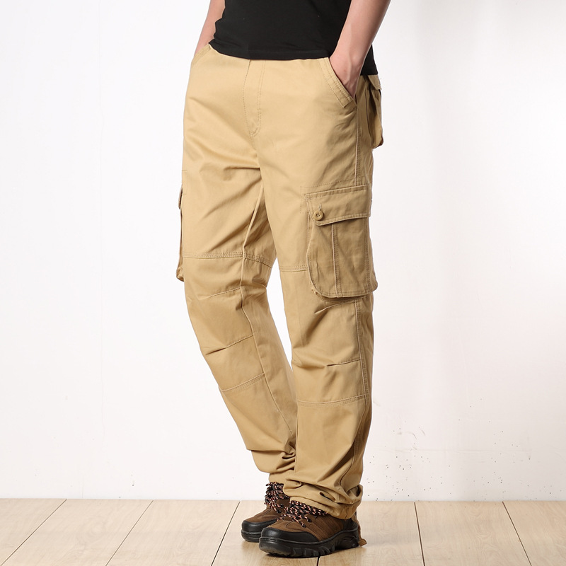 Pantalones de trabajo transfronterizos de AliExpress, pantalones de mono casual de algodón resistente al desgaste, seguro laboral juvenil, tamaño suelto