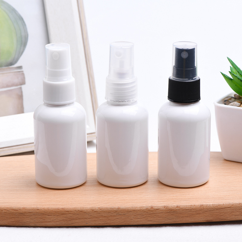50ml白色矮胖款喷雾瓶 爽肤水瓶 旅行便携式补水瓶