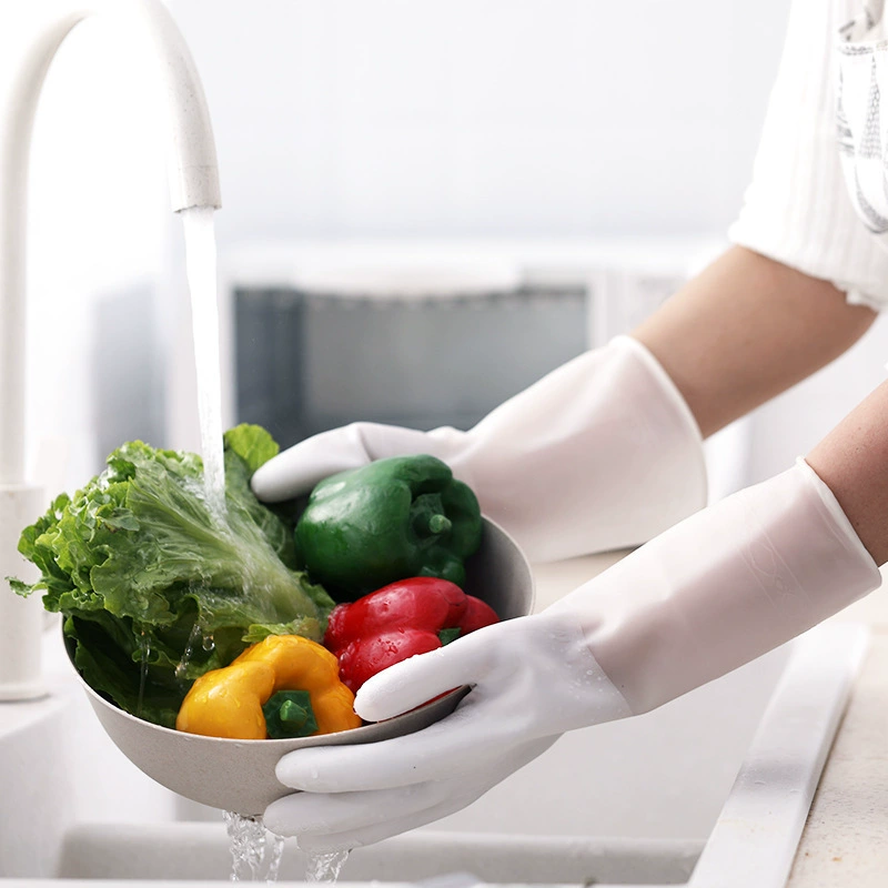 A008 Washing Gloves Women's latex Kitchen Driven Clean Durable Paste Paste Waterproof Washing Gloves