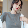 Necklace, sweatshirt, long sweater, universal decorations, simple and elegant design, light luxury style, 2024 years