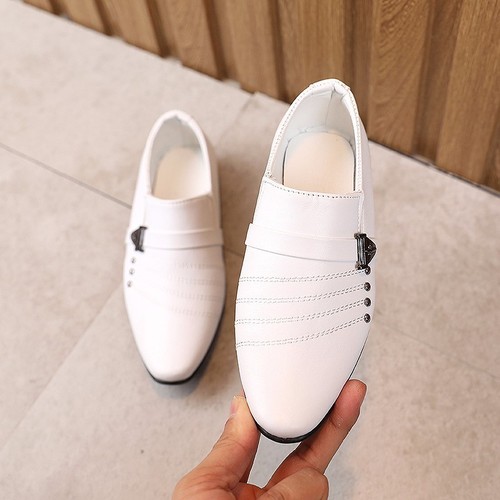 Boys' 2024 New Season Four-Season Single Shoes, British Style Student Etiquette Shoes, Children's Versatile Formal Shoes for Fashion Shows and Performances