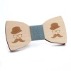 Wooden men's bow tie for elderly with bow, suitable for import