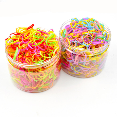 Children's hair rope disposable rubber band for girls and babies, strong pull, boxed small hair tie, no damage to hair, hair rope wholesale