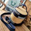 2021 new pattern Little bag Rattan seats Versatile Embroidered Bags Bucket bag Mosaic One shoulder Messenger Handbag Use