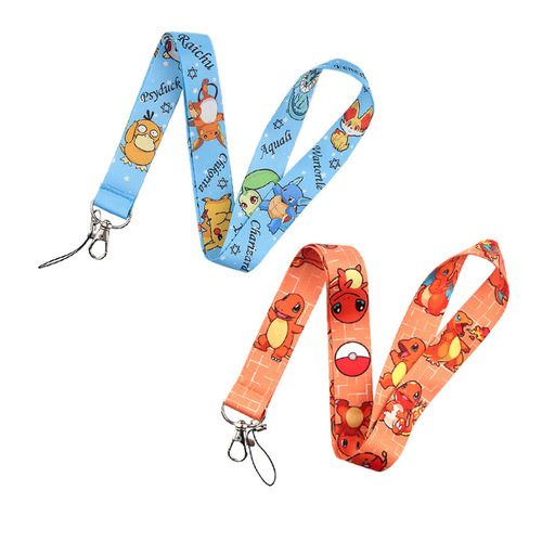 Adventure fantasy cartoon mobile phone lanyard U disk ID camera tag hanging neck key chain polyester webbing lanyard