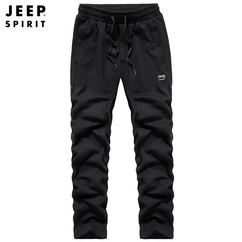 JEEP SPIRIT Мужские Повседневные вязаные спортивные штаны с прямой талией брюки больших размеров мужские спортивные штаны на открытом воздухе 7696