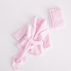 Children's bathrobe suitable for photo sessions for new born, white photography props, increased thickness