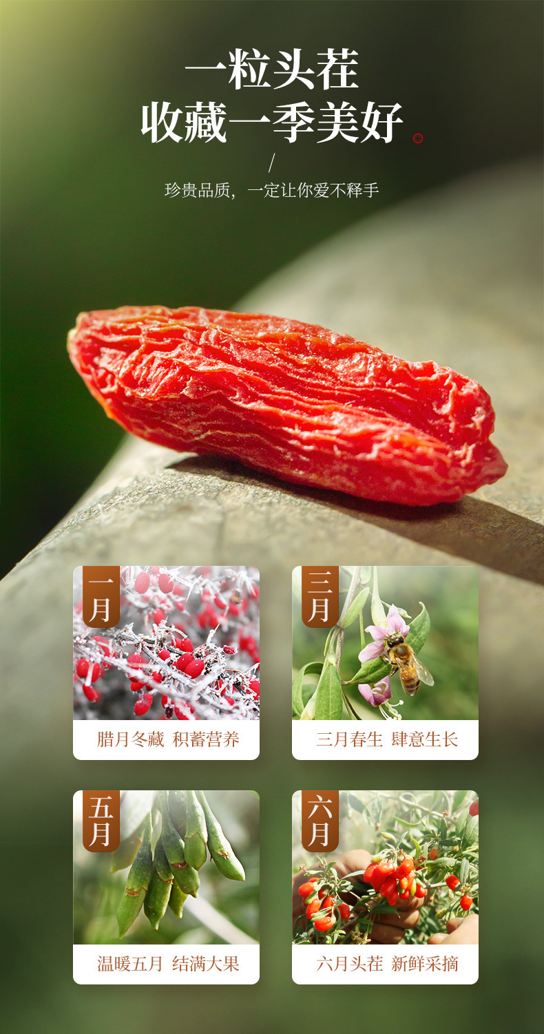 Dried Goji Berries Premium Grade Ningxia Zhongning Gou Qi Zi Ready to Eat 1kg Bulk in use