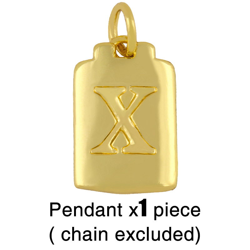 Fashion Letter 18k Gold Plated Necklace In Bulk display picture 15