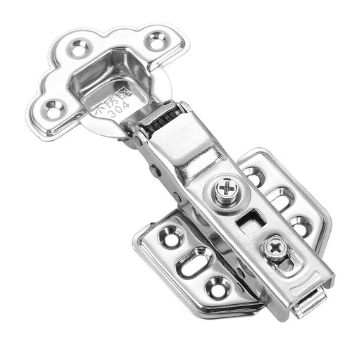 Factory direct supply 3.0 stainless steel butterfly hinge cabinet buffer hydraulic hinge damping detachable spring hinge